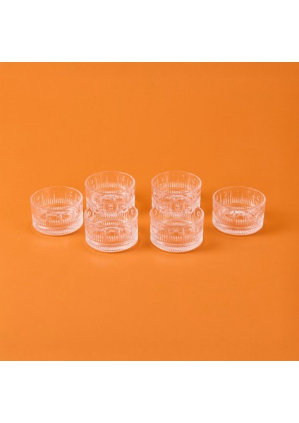 Branda 6'lı Cam Kase - Şeffaf - 220 ml fiyatları