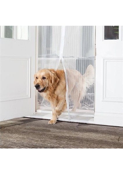 Manyetik Mıknatıslı Beyaz Kapı Pencere Sinekliği Tülü 90 x 210 cm fiyatları