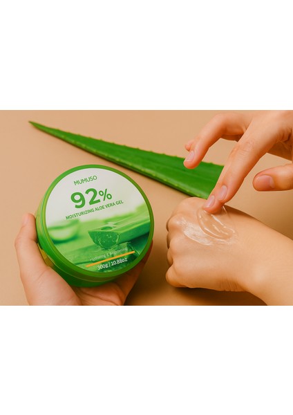 Mumuso 92% Aloe Vera Jel 300G – Nemlendirici & Cilt Canlandırıcı Bakım Jeli | Yüz, Vücut ve Saç Için Doğal Aloe Vera Özlü modelleri
