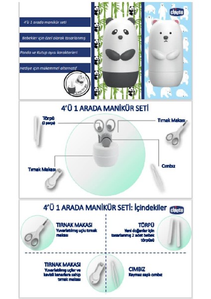 Bebek Tırnak Bakım Seti Panda fırsatları