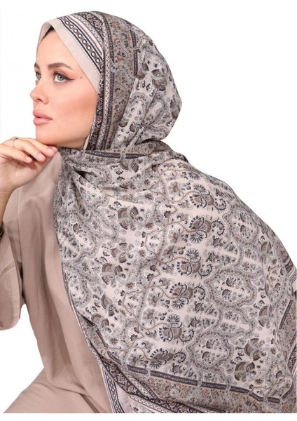 Hint Ipeği Premium Lux Original Etnik Desen Şal (Vual Ipek, 1. Sınıf, Özel Ihracat Ürünü, Hafif, Rahat, Şık, Tesettür Giyim, Shawl, Hijab) modelleri