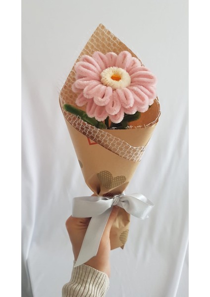 El Yapımı Gerbera Şönil Çiçek Buket – Dekoratif, Solmayan, Hediye Için Ideal modelleri