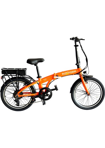 Venüs Eco Elektrikli Katlanabilir Bisiklet 7.8AH Turuncu Alüminyum Kadro