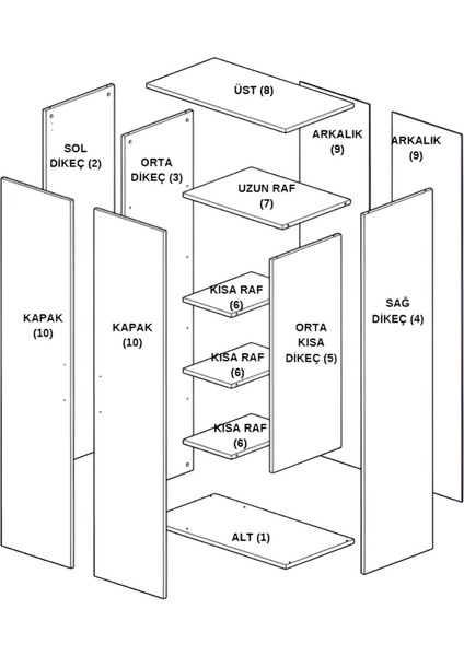 Çok Amaçlı Dolap Beyaz Banyo Düzenleyici Kiler Dolabı Kova Süpürge Deterjan Dolabı Krom indirimleri