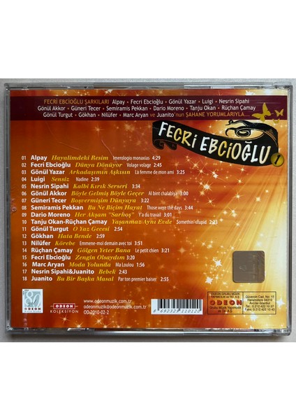Fecri Ebcioğlu Karma Pop CD (Orijinal Dönem Baskı Cd) fiyatları