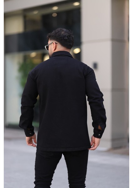 Erkek Kot Gömlek Rahat Kalıp, Çift Cepli, Düğmeli Denim Gömlek fiyatları