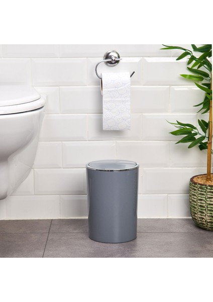 Lenox Çöp Kovası - Gri - 6 Lt