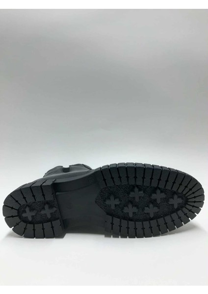 Hakiki Deri Içi Tüylü Esnek Kauçuk Tabanlı Fermuarlı Postal Kışlık Erkek Bot C-9740067ATC fırsatları