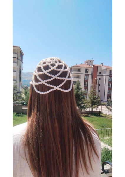 Örgü Incili Saç Aksesuarı modelleri