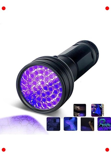 51 LED Mor Işık Uv Algılayıcı Fener fırsatları