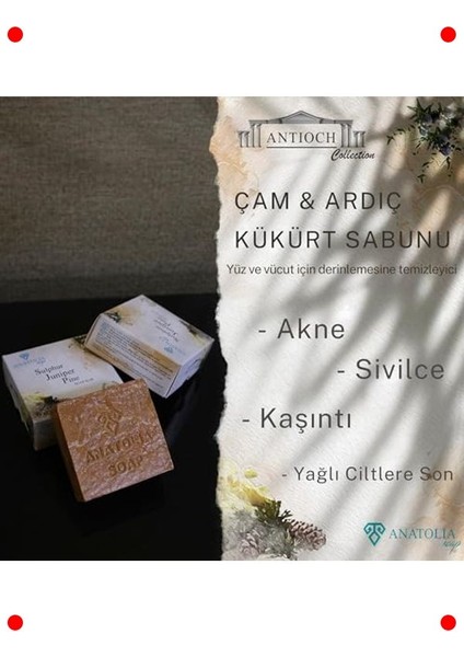 Çam Ardıç Kükürt Doğal Sabun - Egzama & Sivilceye Yönelik modelleri