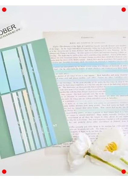 Şeffaf Renkli Yapışkanlı Not Şeritleri Seti fırsatları