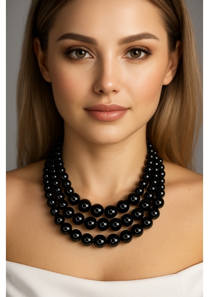 Çoklu Siyah Inci Kolye fiyatları