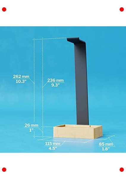 Metal ve Bambu Kulaklık Standı Düzenleyici modelleri