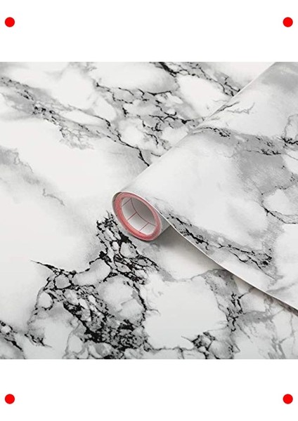 Mermer Desenli Yapışkanlı Folyo 45X200 cm