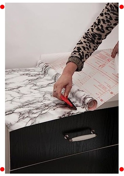 Mermer Desenli Yapışkanlı Folyo 45X200 cm indirimleri