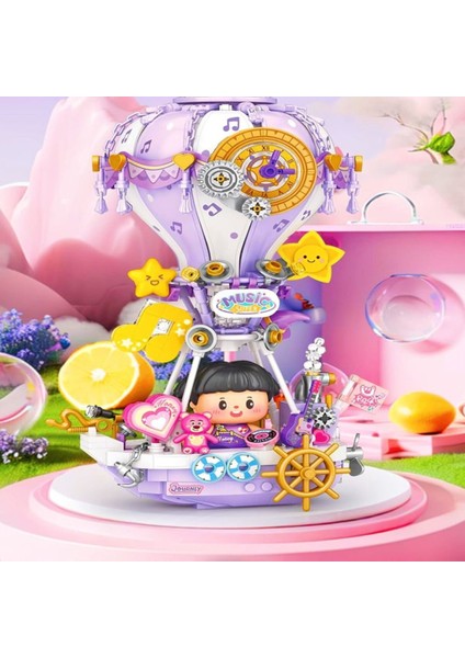 LZ4111 Nessiworld Mor Hava Balonu Block Oyuncak 666 Parça
