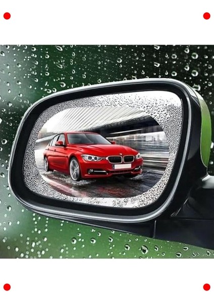 Oto Yan Ayna Yağmur Kaydırıcı & Buğu Önleyici Film (2'li)