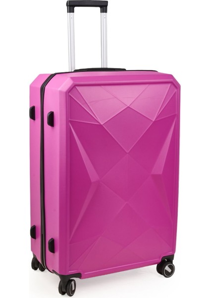 Travel Star Büyük Boy Abs Valiz - Pembe - 76X52X30 cm fiyatları