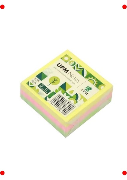 3'lü Neon Karışık Not Kağıdı Seti - 75X75 mm fırsatları