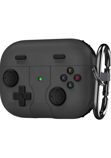 Apple Airpods Pro 3 Kılıf Retro Gamepad Siyah