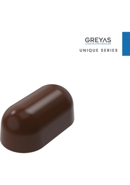 Polikarbon Oval Pralin Çikolata Kalıbı 13.5 gr | CM-3263