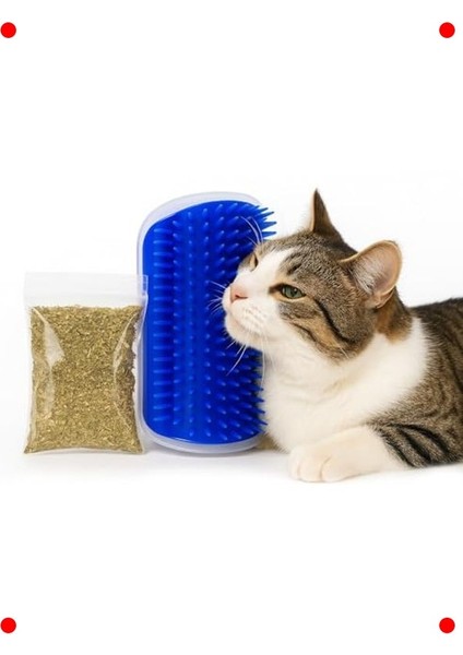 Kedi Köşe Masaj Tarağı - Kedi Nanesi Hazneli