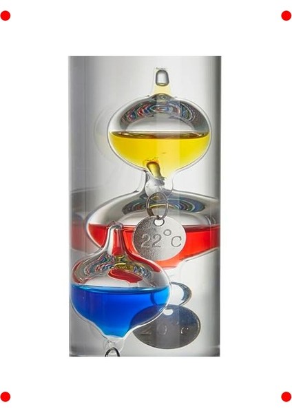 Dekoratif Cam Galileo Termometre 28 cm fiyatları