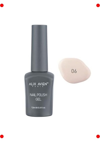 Uv Kalıcı Jel Oje - Krem Ton 06 - 12 ml