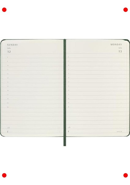 12 Ay Günlük Ajanda, Cep Boy, Sert Kapak - Mersin Yeşili indirimleri