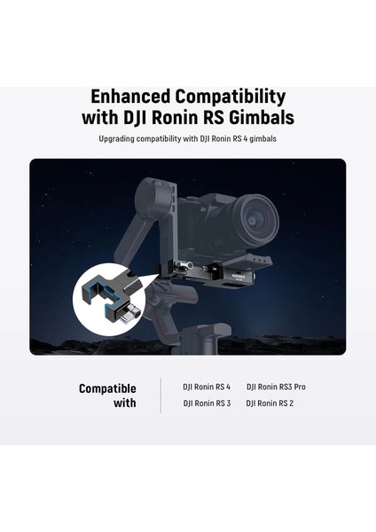 CA108 Djı Ronin Rs2 / Rs3 / Rs4 Için Dikey Hızlı Değiştirme Plakası modelleri