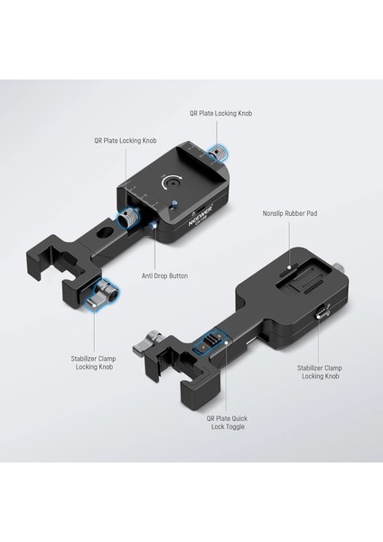 CA108 Djı Ronin Rs2 / Rs3 / Rs4 Için Dikey Hızlı Değiştirme Plakası fırsatları