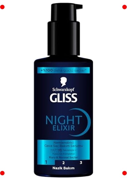 Nemlendirici Gece Bakım Serumu - Saçlar Için 100ML