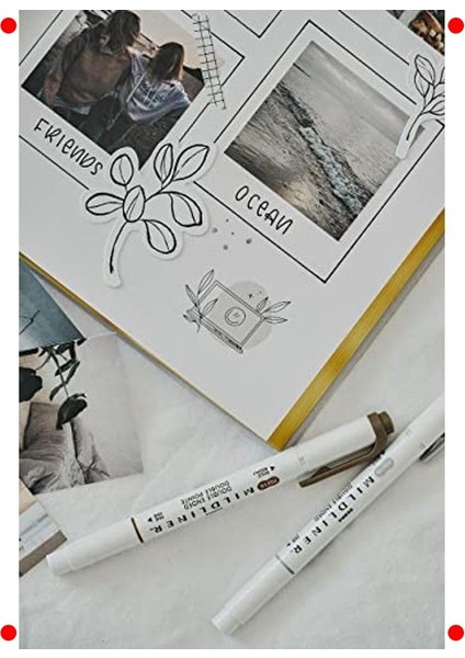 Keten Kapaklı Anı Defteri, Altın Kenarlı (Beyaz) fırsatları