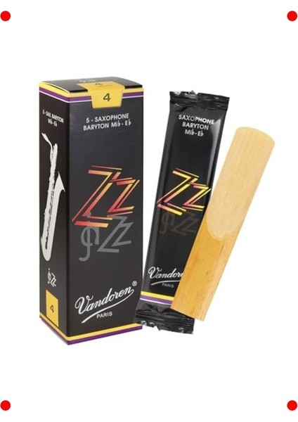 Bariton Saksafon Zz Kamış, Güç 4, 5'li Paket (SR444)