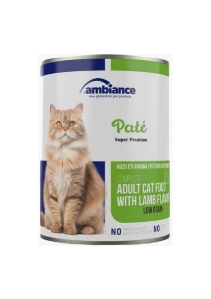 (Kıyılmış) Kuzu Etli Yetişkin Kedi Konserve 415GR