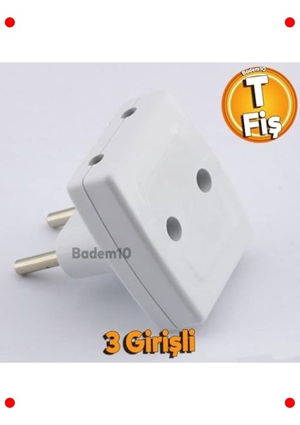 Üçlü Çoklu Grup Priz Çoğaltıcı - T Fiş Adaptör modelleri