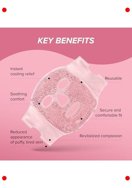 Soğuk Terapi Etkili Jel Yüz Maskesi - Şişlik ve Morluk Giderici modelleri