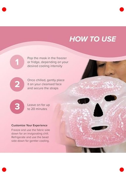 Soğuk Terapi Etkili Jel Yüz Maskesi - Şişlik ve Morluk Giderici fırsatları