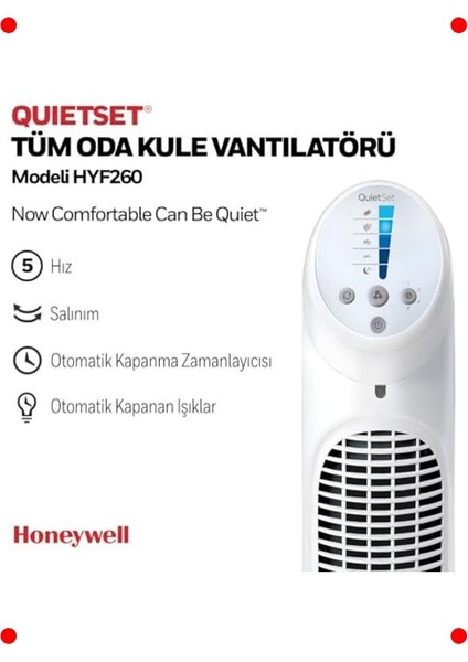 Sessiz Salınımlı Kule Vantilatör - 5 Hız Uzaktan Kumandalı fiyatları