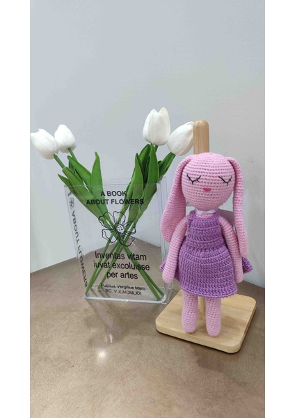 Amigurumi Uzun Kulaklı Lila Tavşan