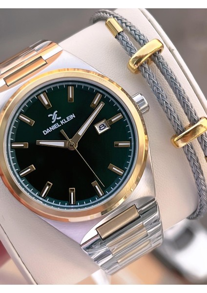 Italyan Tasarım Bileklik Hediyeli 2 Yıl Garantili 3 Atm Erkek Kol Saati ES.10886-4