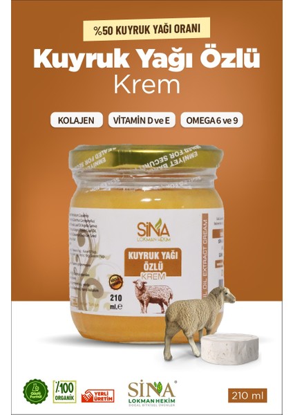 Sina Kuyruk Yağı Ağrı Kremi