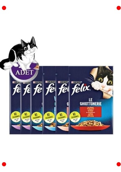 Yaş Kedi Maması Karışık Lezzetler Seti 28 Adet