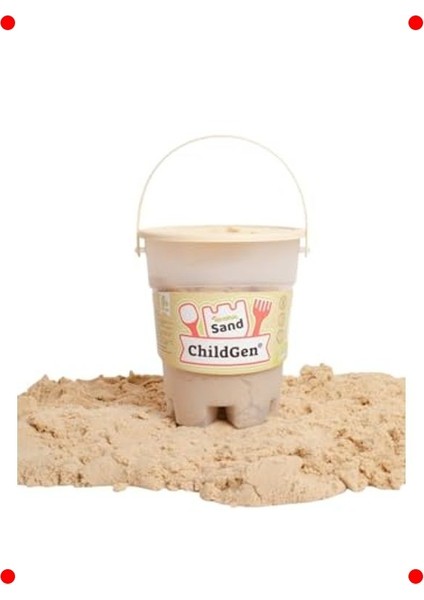 Doğal Renkler Kinetik Oyun Kumu (500 gr Kova) modelleri