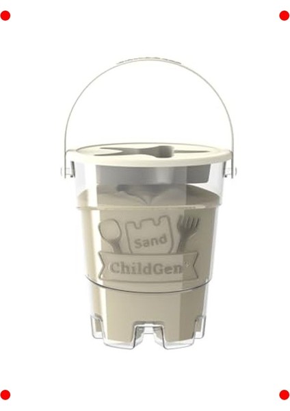 Doğal Renkler Kinetik Oyun Kumu (500 gr Kova) fırsatları