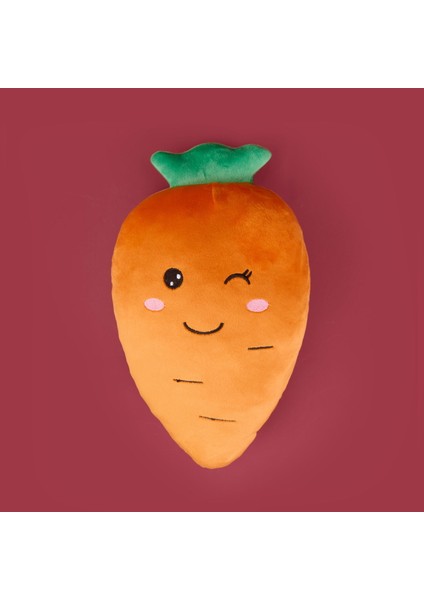 Soft Havuç Figürlü Yastık - Turuncu - 25 cm fiyatları