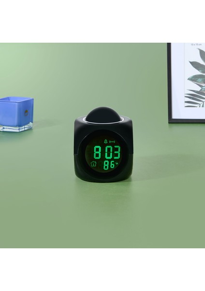 Deco Duvara Yansıtmalı Dijital Saat