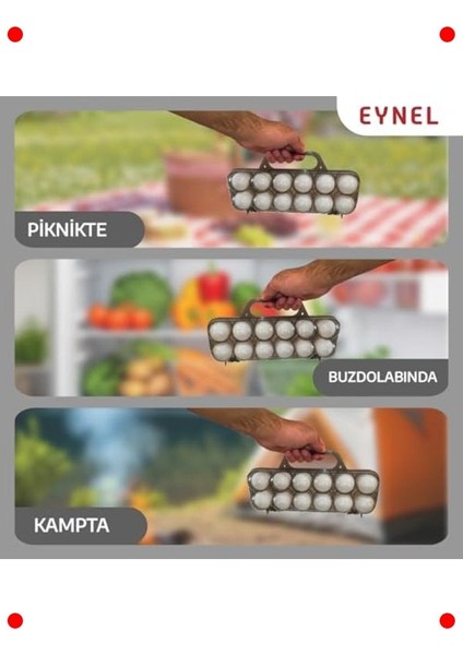 Saplı 12'li Şeffaf Yumurta Taşıma ve Saklama Kutusu fiyatları