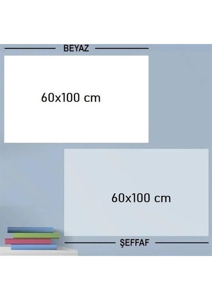 Buffer® Ders Çalışma Yazı Tahtası Manyetik Duvar Stickerı 100X60 cm